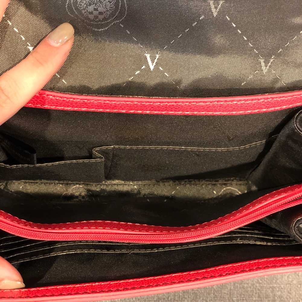 Vince Camuto Hot Pink and Black Crossbody Bag - Picture 5 of 6